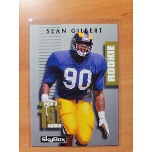 Sean Gilbert 1992 Skybox Primetime #268 - Rookie - Rams - NFL - Fresh Pull
